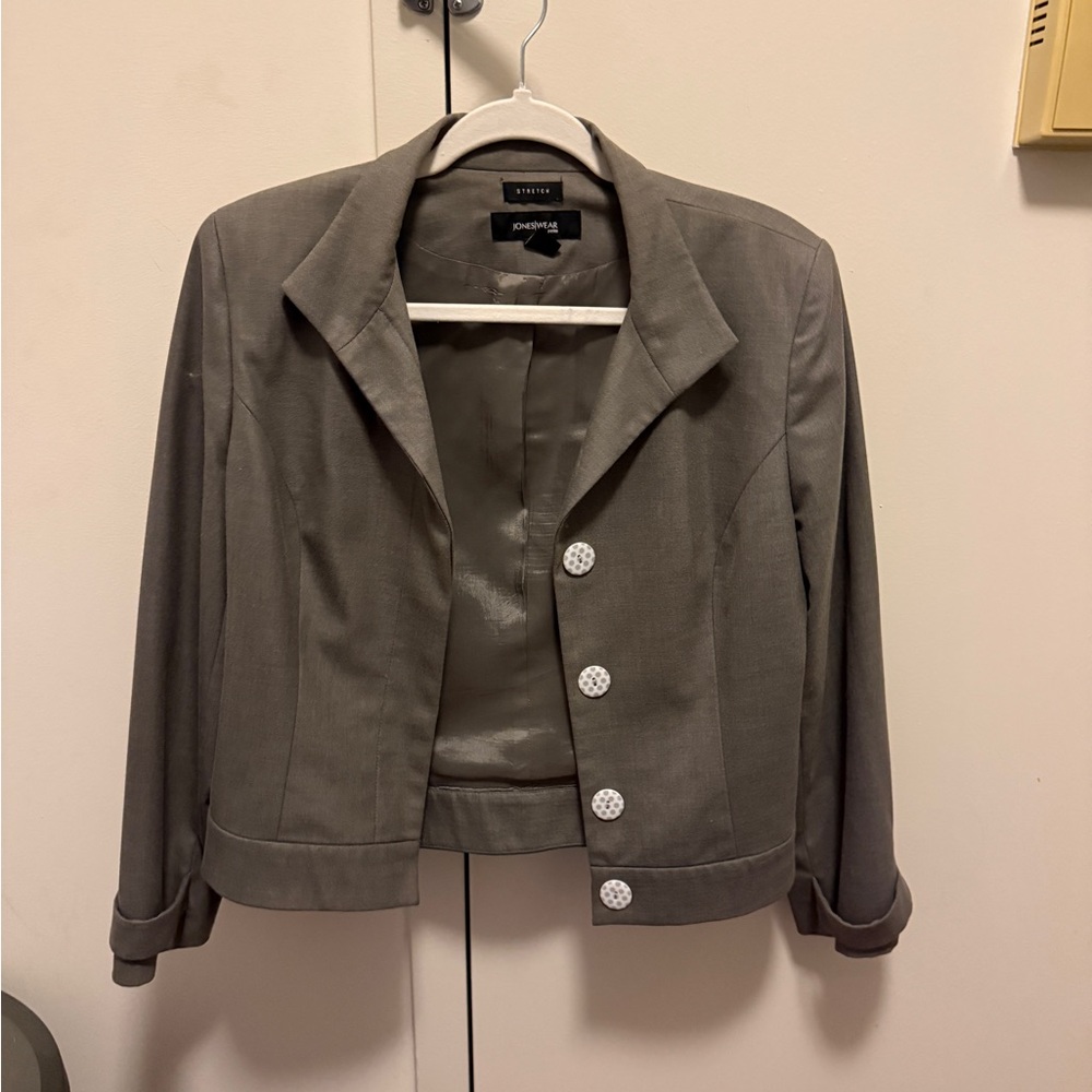Jones New York Women's Blazer in Gray